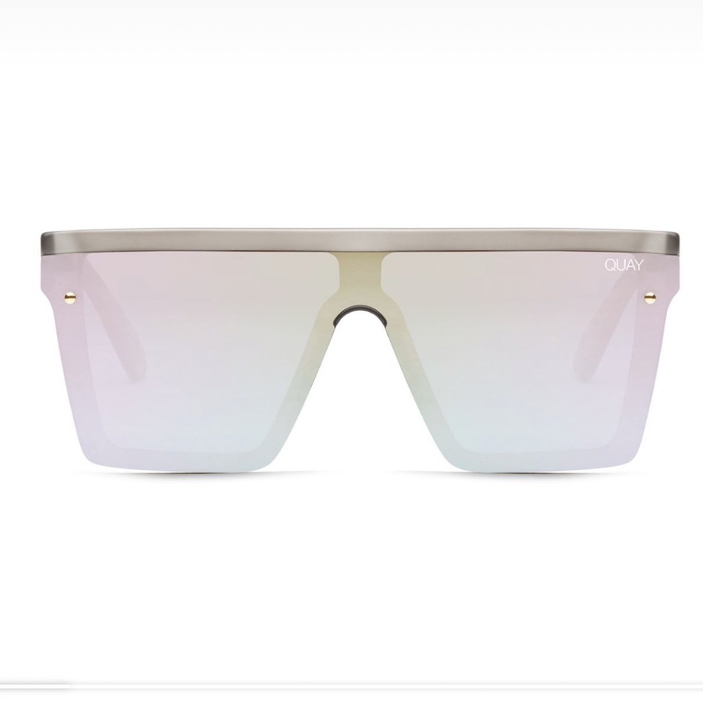 Quay Australia Hindsight sunglasses in gold/gold